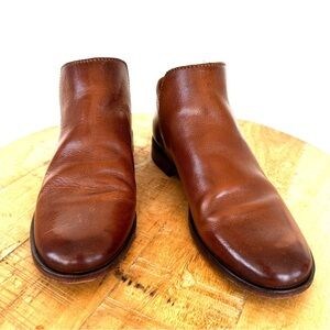 Frye Brown Leather Ankle Booties